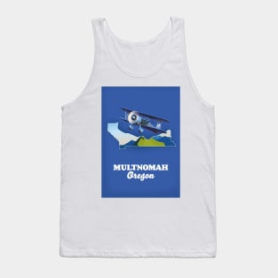 Multnomah Oregon travel map Tank Top